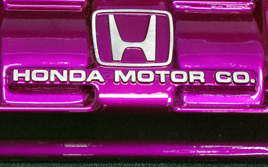 High gloss clear powder coated honda valve cover