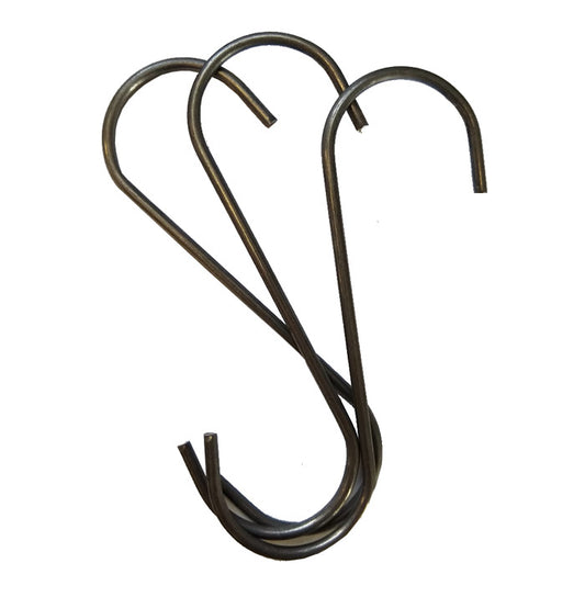 Powder Coating Hooks -  S Hooks .120 x 4 Inch Holds up to 56 lbs!